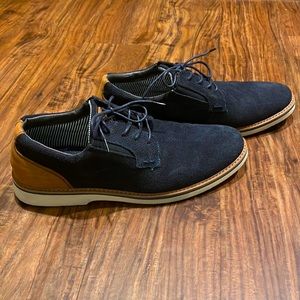 Nunn Bush Barklay Comfort Gel Mens Shoes Navy Sz12